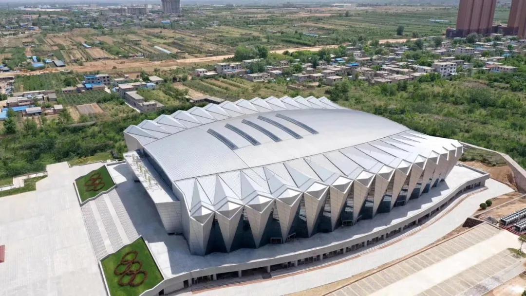 我司承建“黄帝文化中心”、“铜川市体育馆”(图4)